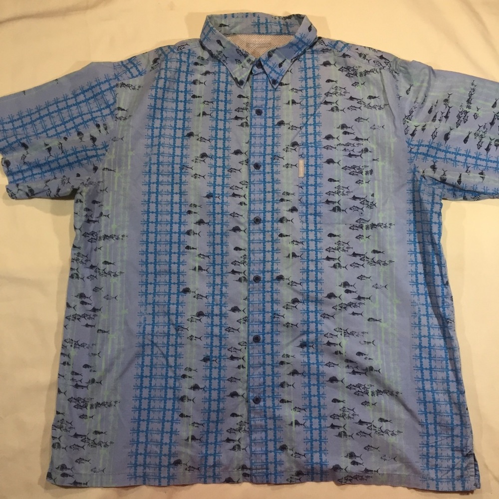 Columbia PFG Performance Angler Fishing Shirt XXL